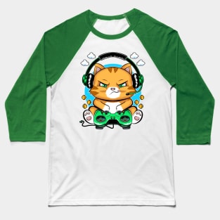 kitty gamer, game addicts Baseball T-Shirt